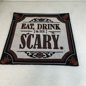 Halloween Table Decor Canvas Wall Art Eat Drink Be Scary Midnight Market